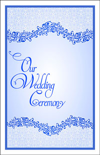 Wedding Program Cover Template 4E - Graphic 1